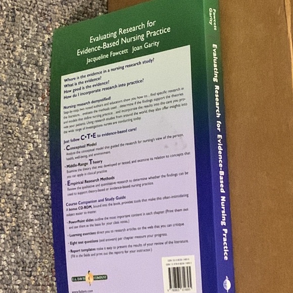 Evaluating Research for Evidence Based Nursing by J Fawcett J Garity NEW PB - Picture 5 of 6